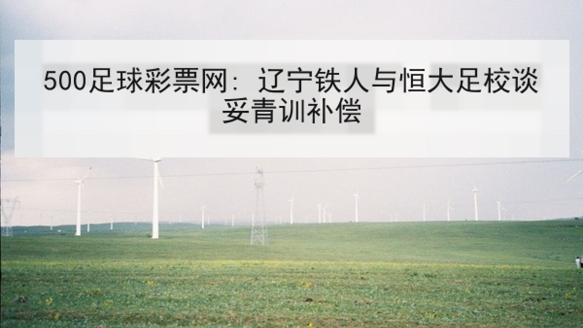 500足球彩票网: 辽宁铁人与恒大足校谈妥青训补偿